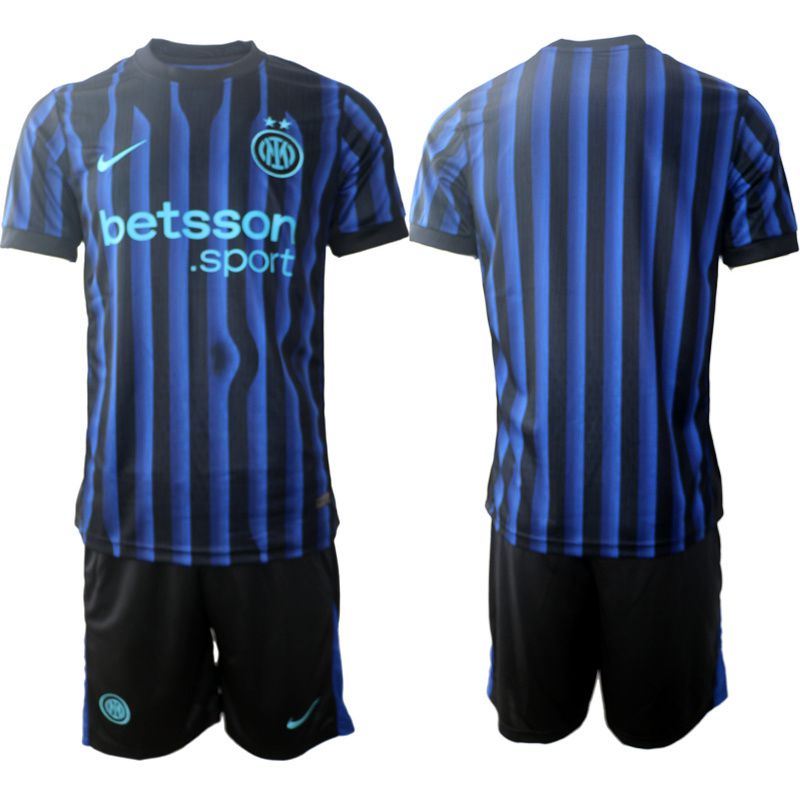 Men 2025-2026 Club Inter Milan CF home Black blank Soccer Jersey->customized soccer jersey->Custom Jersey